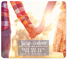 "Sweetly Sealed" Save the Date Card